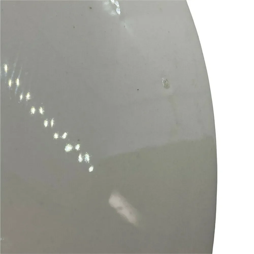 Dear Hearts White Yellow Round Shaped Keepsake Plate Set Of Two Vintage 1973